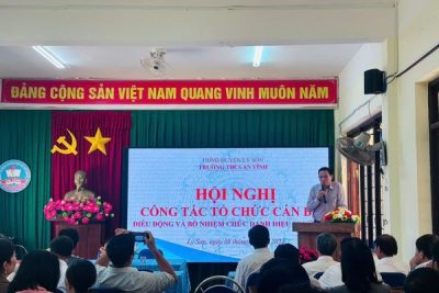 Tân hiệu trưởng Trường THCS An Vĩnh